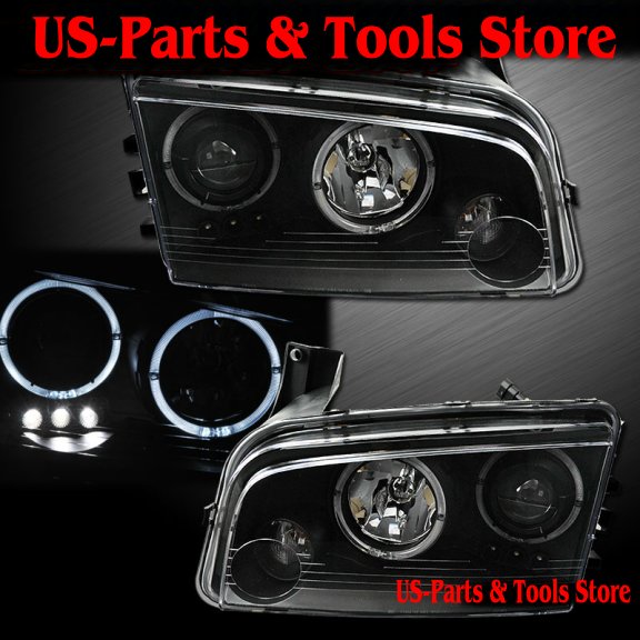 05-08 Dodge Charger Projector Scheinwerfer schwarz LED